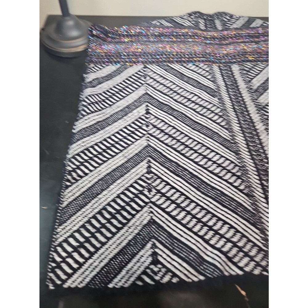 Anthropologie Molly Bracken EUC Wrap Sweater Cardigan Poncho M/L‎ Bohemian Aztec - Picture 7 of 16